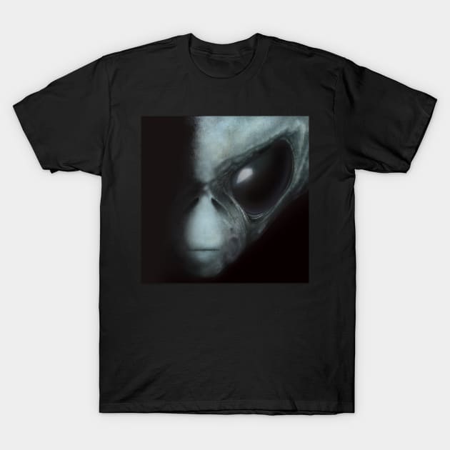 Grey Alien T-Shirt T-Shirt by abscnth